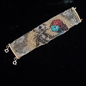 Nightmare before Christmas beaded loom bracelet